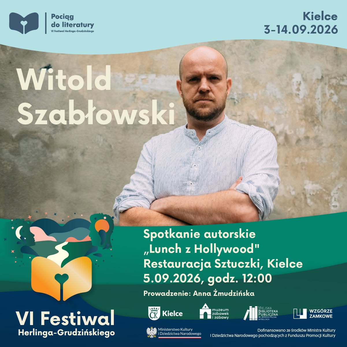 „Lunch z Hollywood” – spotkanie z Witoldem Szabłowskim na VI Festiwalu Herlinga-Grudzińskiego