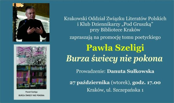 Zdjęcie spotkania: Burza świecy nie pokona – spotkanie z Pawłem Szeligą