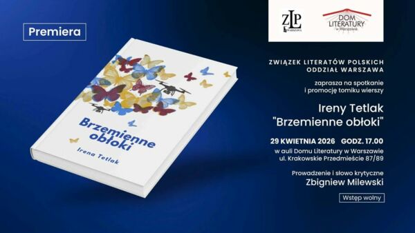 Zdjęcie spotkania: „Brzemienne obłoki” – spotkanie z poezją Ireny Tetlak