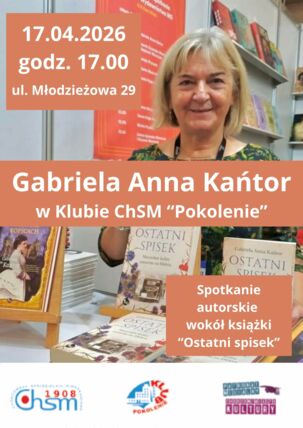 Zdjęcie spotkania: Śląskie korzenie i mazurskie tajemnice – spotkanie z Gabrielą Anną Kańtor