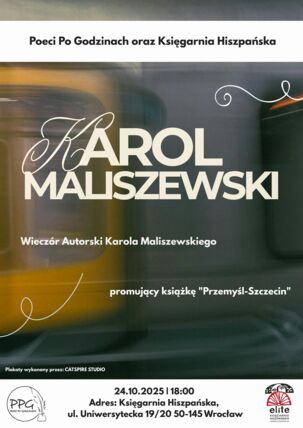 Zdjęcie spotkania: Literacki przejazd pociągiem „Przemyśl-Szczecin”. Wieczór z Karolem Maliszewskim