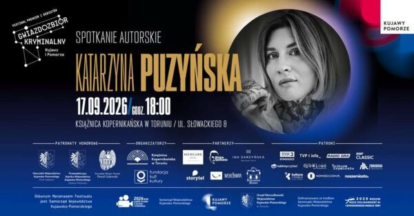 Zdjęcie spotkania: Kryminalny Wieczór z Katarzyną Puzyńską w Toruniu.